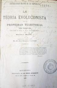 La teoría evolucionista en la propiedad territorial