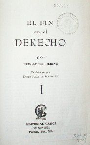 El fin en el derecho