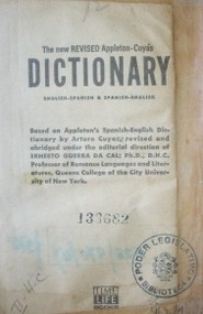 The new revised Appleton-Cuyás dictionary : english-spanish & spanish-english