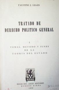 Tratado de derecho político general