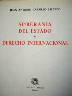 Soberanía del estado y derecho internacional