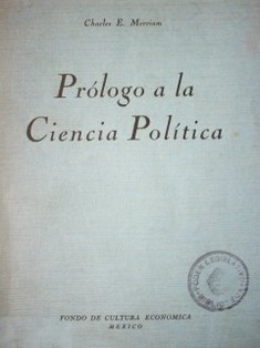 Prólogo a la Ciencia Política