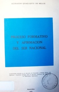 Proceso formativo y afirmación del ser nacional