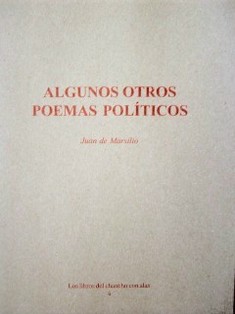 Algunos otros poemas políticos