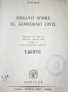 Ensayo sobre el gobierno civil