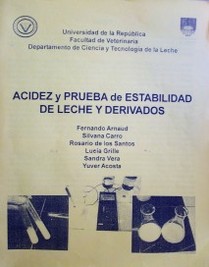 Acidez y prueba de estabilidad de leche y derivados