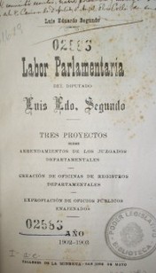 Labor parlamentaria del diputado Luis Eduardo Segundo.