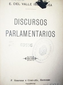 Discursos parlamentarios