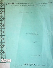 Los asalariados rurales en la coyuntura de 1988