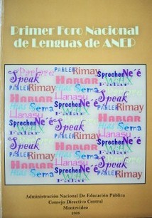 Primer Foro Nacional de Lenguas de ANEP
