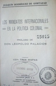 Los mandatos internacionales en la política colonial