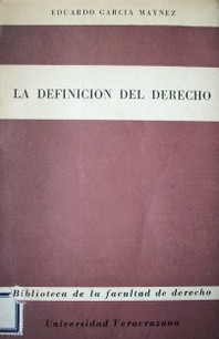 La definición del derecho : ensayo de perpectivismo jurídico