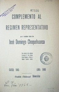 Complemento al régimen representativo