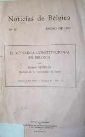 El Monarca constitucional en Bélgica