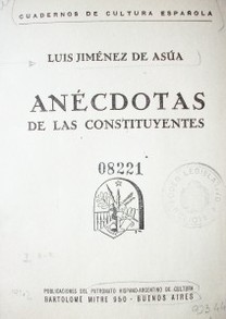 Anécdotas de las constituyentes