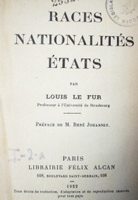 Races, nationalités, états