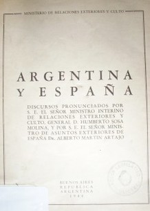 Argentina y España : discursos