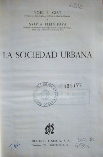 La sociedad urbana