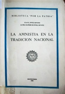 La amnistía en la tradición nacional