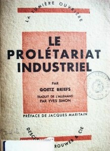 Le prolétariat industriel