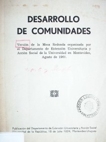 Desarrollo de comunidades