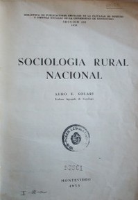 Sociología rural nacional