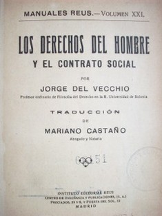 Los derechos del hombre y el contrato social