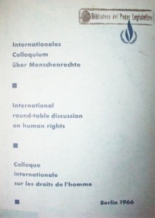 Internationales colloquium über menschenrechte