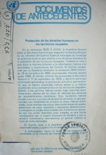 Protección de los derechos humanos en los territorios ocupados