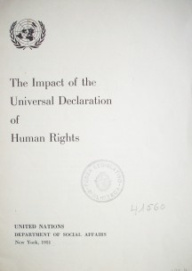 The impact of the universal declaration of human rights