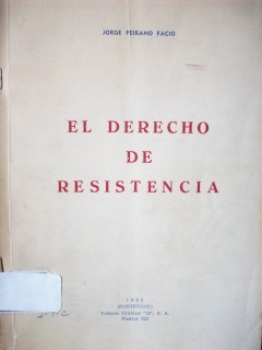 El derecho de resistencia