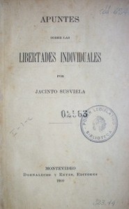 Apuntes sobre las libertades individuales