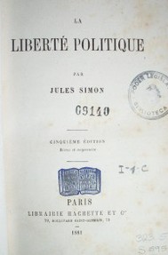 La liberté politique