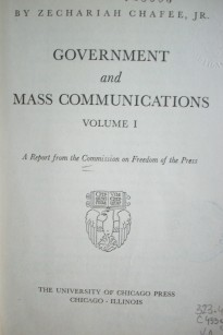 Government and mass comunications
