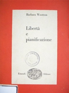 Libertá e pianificazione