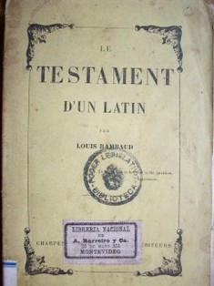 Le testament d´un latin