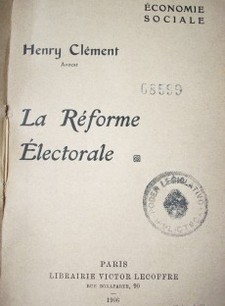 La réforme électorale