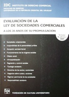 Evaluación de la ley de sociedades comerciales : a los 20 años de su promulgación