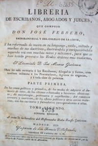 Librería de escribanos, abogados y jueces