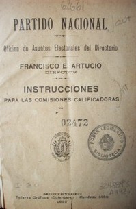 Instrucciones para las comisiones calificadoras