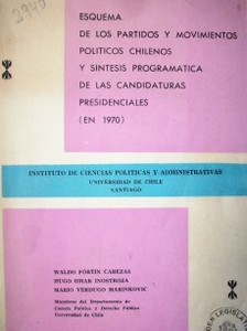 Esquema de los partidos y movimientos políticos chilenos y síntesis programática de las candidaturas presidenciales (en 1970)