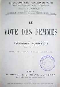 Le vote des femmes