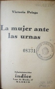 La mujer ante las urnas