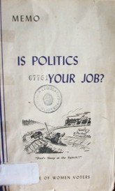 Is politics your job?