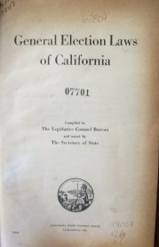 General election laws of California