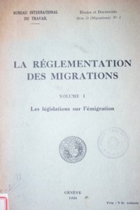 La réglementation des migrations