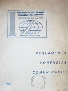 Reglamento, ponencias, comunicados