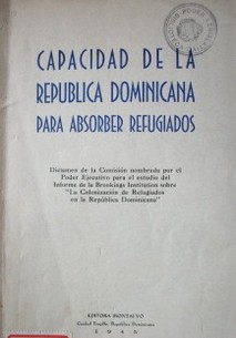 Capacidad de la República Dominicana para absorber refugiados