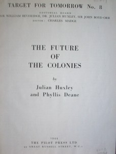 The future of the colonies