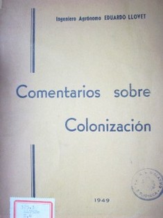 Comentarios sobre Colonización